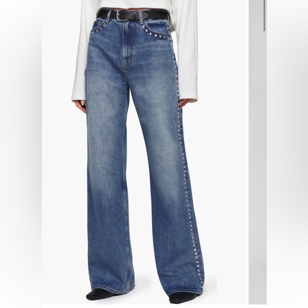 NWOT Reformation Cary High Rise Slouchy Wide Leg Jeans